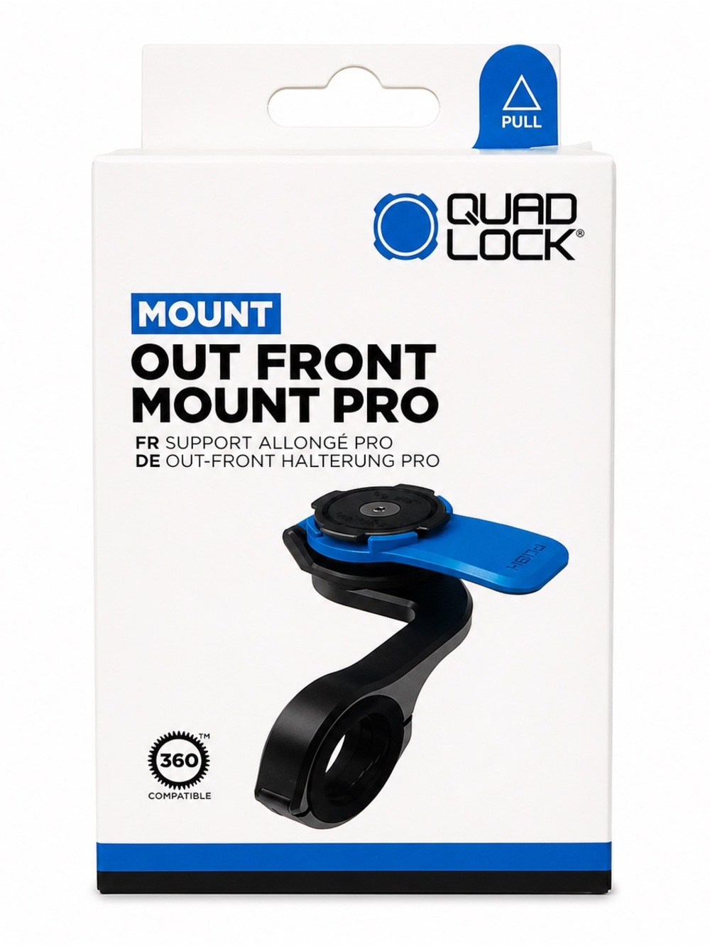 Out Front Mount Pro - Blue QUAD LOCK Motorcycle/Moto Handlebar Mount